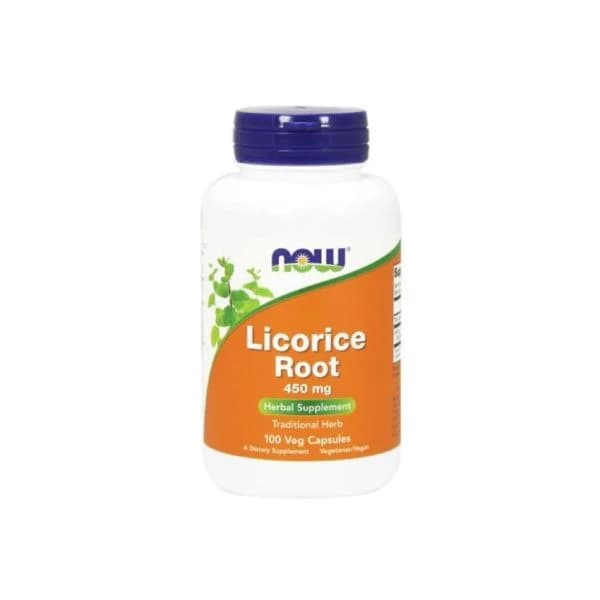 Now Licorice Root 450Mg 100 Cápsulas