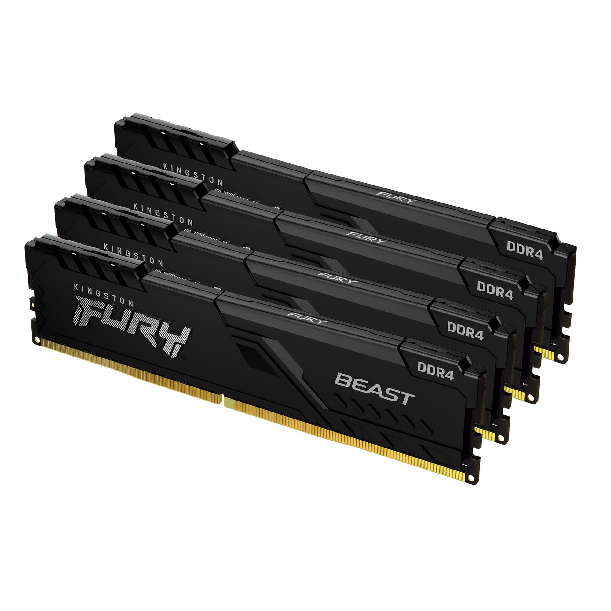 64GB 3600MHz DDR4 CL18 DIMM (Kit of 4) FURY Beast Black