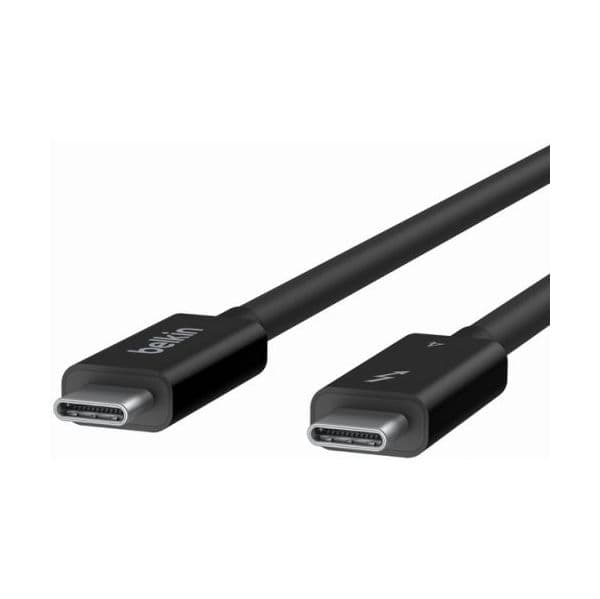 Belkin INZ003BT1MBK Cabo Thunderbolt 4 USB-C Passivo 40Gbps 100W 1m Preto