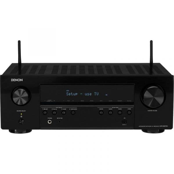 Denon AVR-S670H Receptor AV 5.2 Canais 8K Bluetooth HEOS Integrado Preto