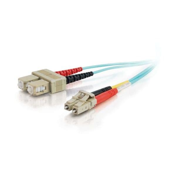 C2G LC-SC 10Gb 50/125 OM3 Duplex Multimode PVC Fiber Optic Cable (LSZH) - Cabo de rede - multi-modo LC (M) - SC multi-modos (M)