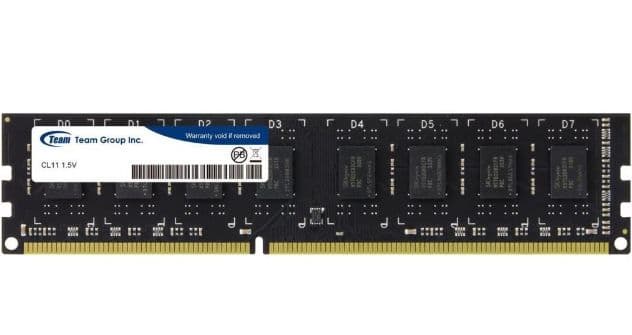 Memória RAM Team Group 8GB DDR3 1600Mhz ELITE CL 11 - TED3L8G1600C1101