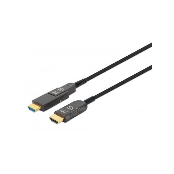 Manhattan 355513 Cabo HDMI Ativo Óptico 4K@60Hz 20m Black