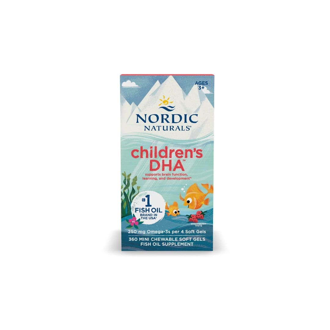 Nordic Naturals Children's DHA 250mg Omega-3 360 Mini Softgels (Strawberry)