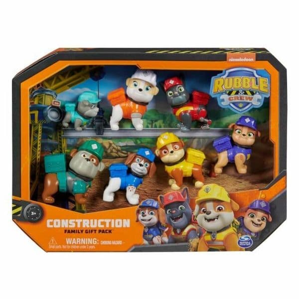 Concentra Figuras Patrulha Pata Rubble & Crew 7 Figuras Multicolor