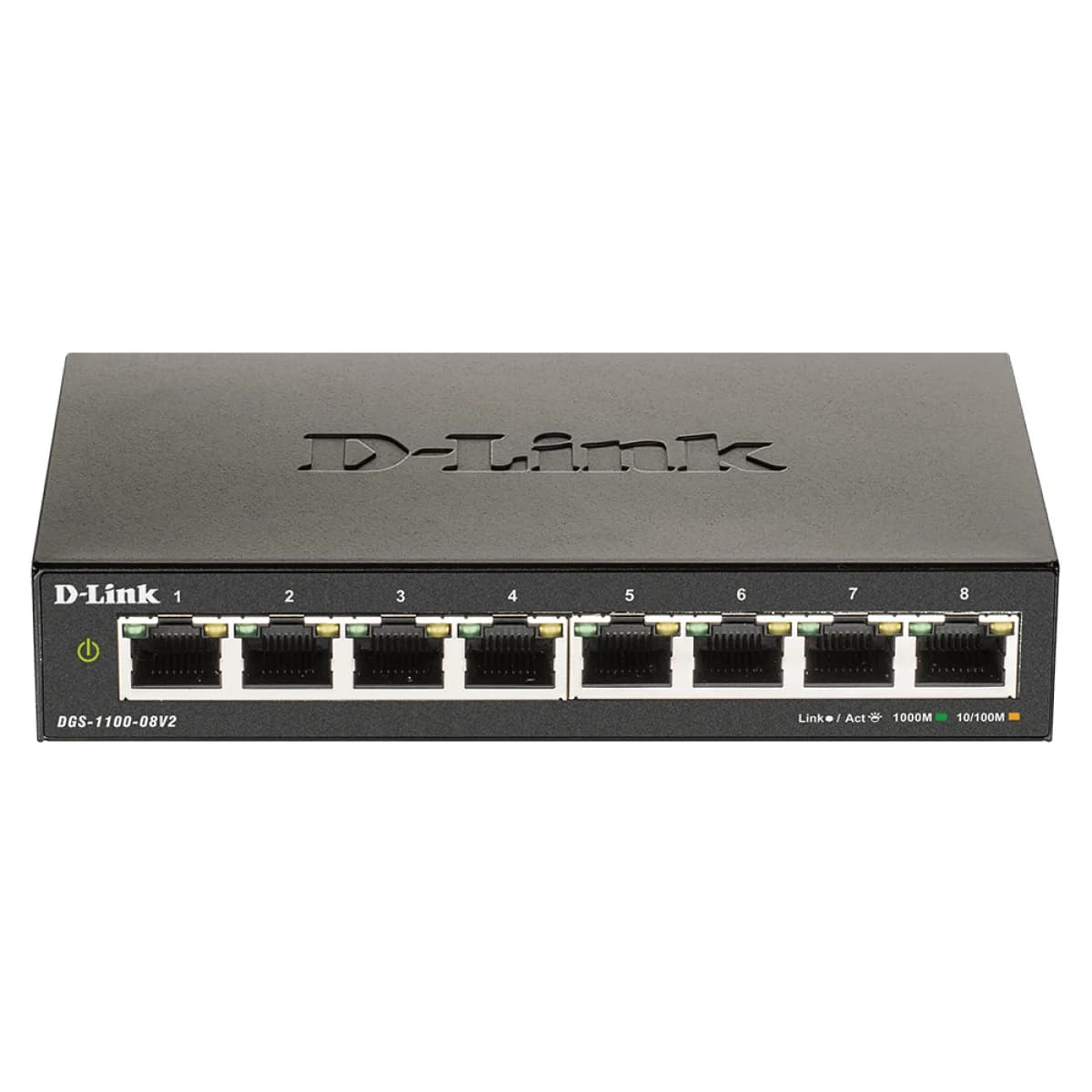 SWITCH D-LINK SMART 8 PORTAS GIGABIT, CONSTRU��O MET�LICA DGS-1100-08V2