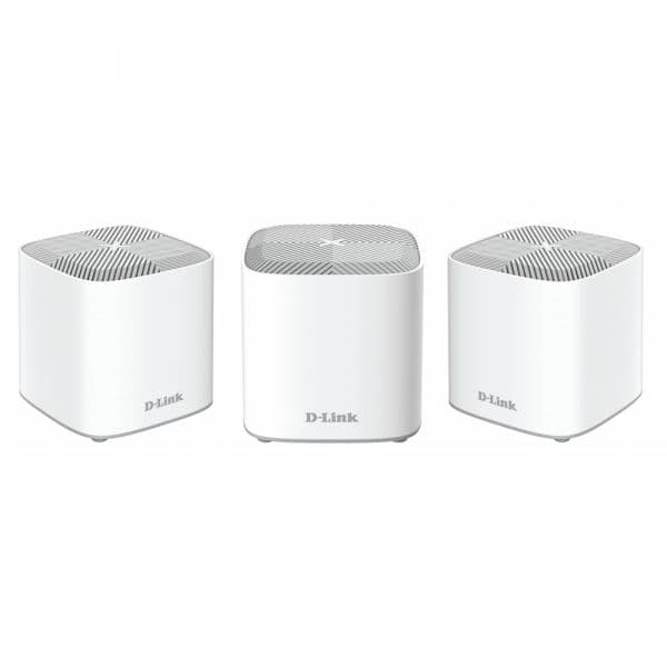 D-Link COVR-X1863 Pack 3 Extensores Red WiFi Mesh até 600m2 WiFi-6 AX1800 Mbps