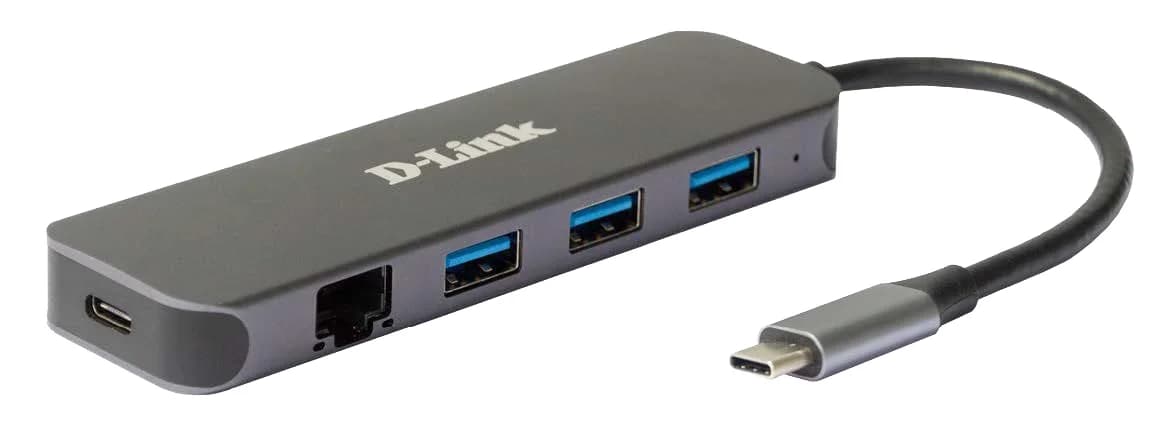 D-Link Hub 5 em 1 USB-C com Gigabit Ethernet/Power Delivery
