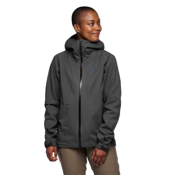 Black Diamond Highline Stretch Shell Jacket Cinzento S Mulher