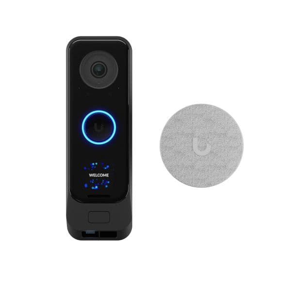 Ubiquiti Vídeo Porteiro UVC-G4 Doorbell Pro PoE Kit com Campainha e Sino de Dupla Câmara 5MP IPX4