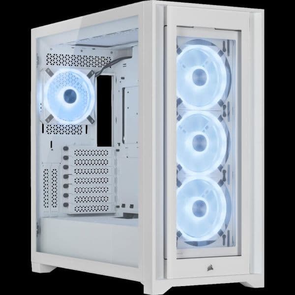 Corsair iCUE 5000X RGB QL Edition Vidro Temperado USB 3.1 Branca