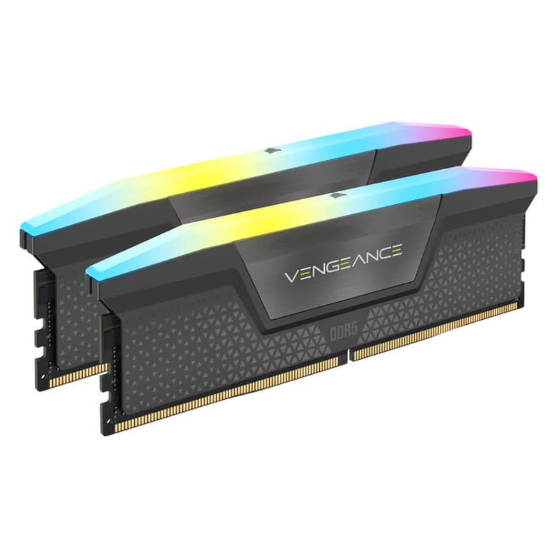 Corsair Kit 32GB (2 x 16GB) DDR5 5600MHz Vengeance RGB RS EXPO Cinza CL40