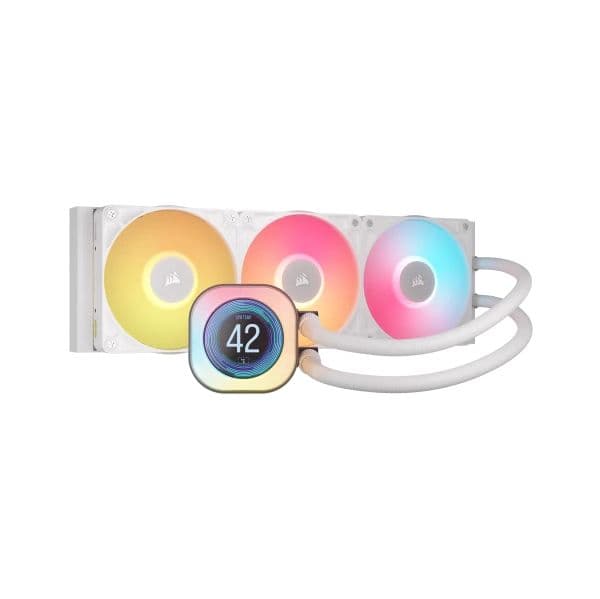 Corsair Water Cooler CPU iCUE Link Titan RX LCD RGB Liquid 360mm Branco - CW-9061026-WW