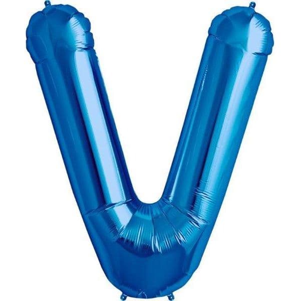 Northstar Balão Foil 16" Letra V Azul - 180000552