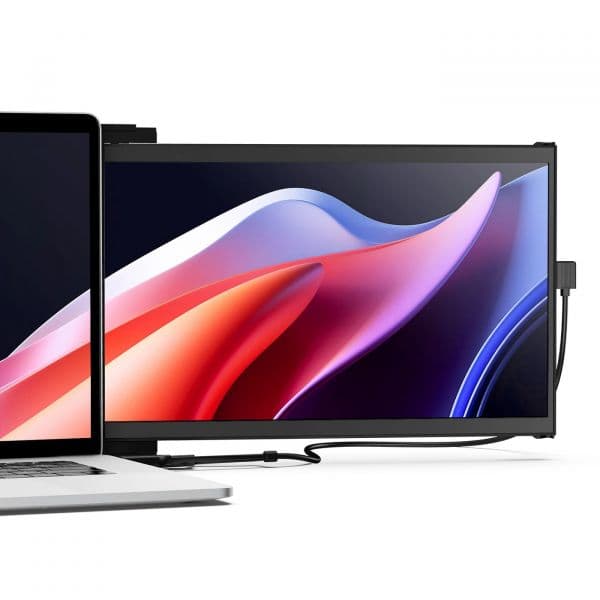 Monitor Mobile Pixels 14.1" Duex Max DS Full HD 60Hz IPS USB-C HDMI 0.25" Preto