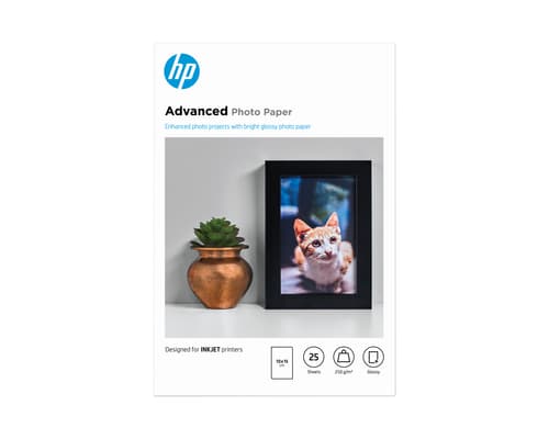 HP Papel Advanced Fotografia Lustroso 10 x 15 25Fls (Q8691A) - 0882780349599