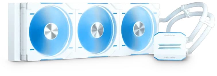 Water Cooler CPU Phanteks Glacier One 420D30 DRGB X2 Branco - 420mm