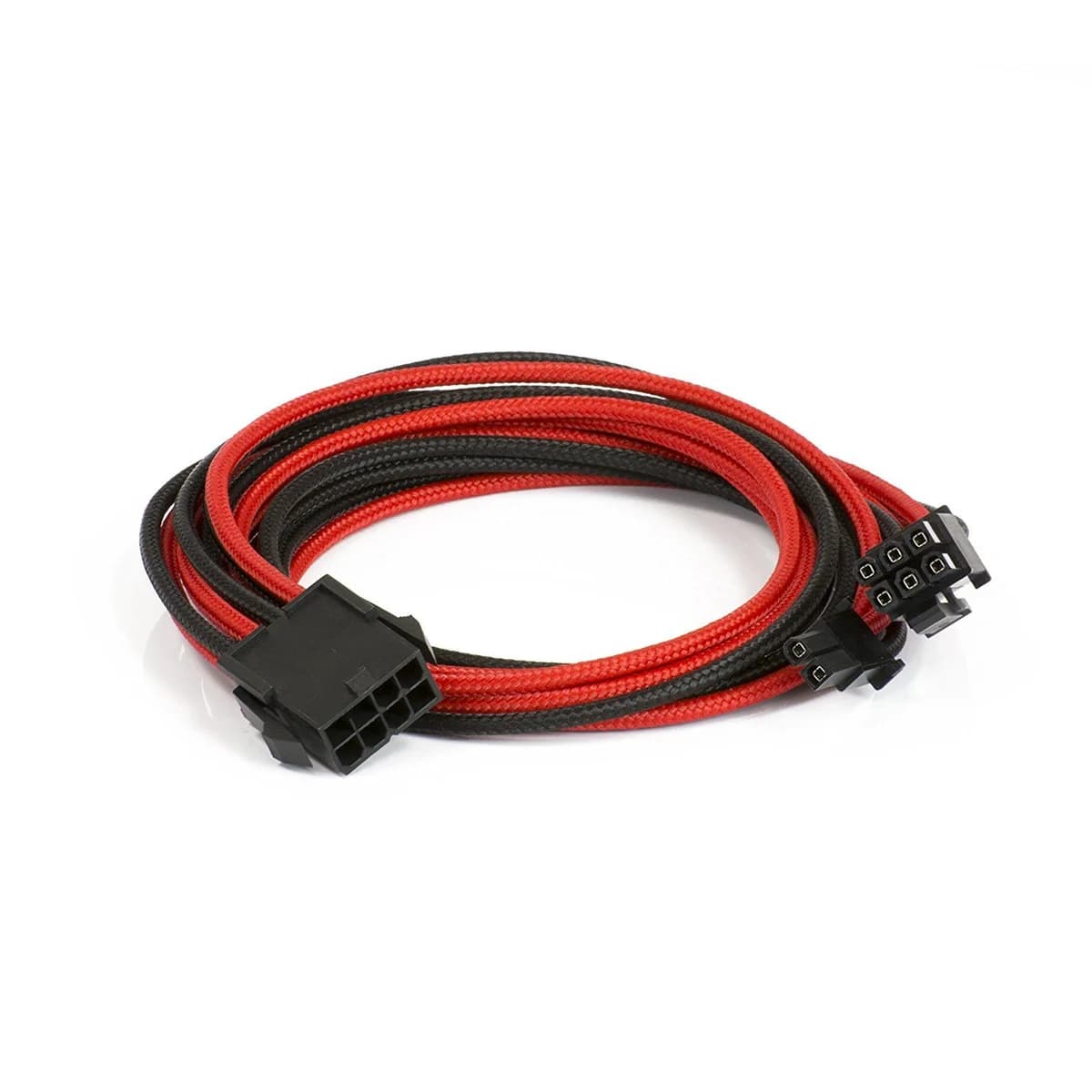Cabo PSU Phanteks Sleeved 6+2-Pin PCIe 50cm Preto / Vermelho