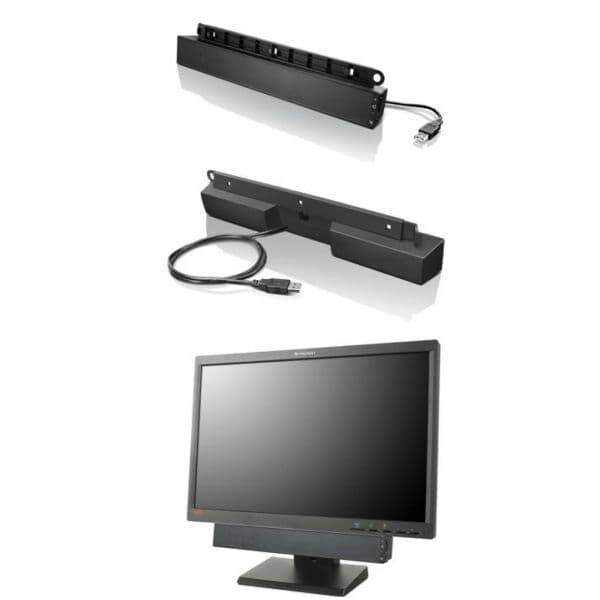 Soundbar Lenovo Thinkvision USB 2.0 Preto