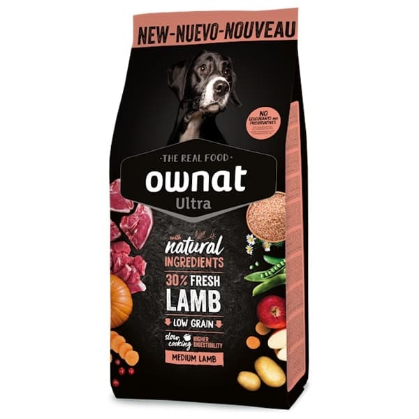 Ownat Ultra Cão Médio Borrego - 3 kg Cotecnica - ParAnimais