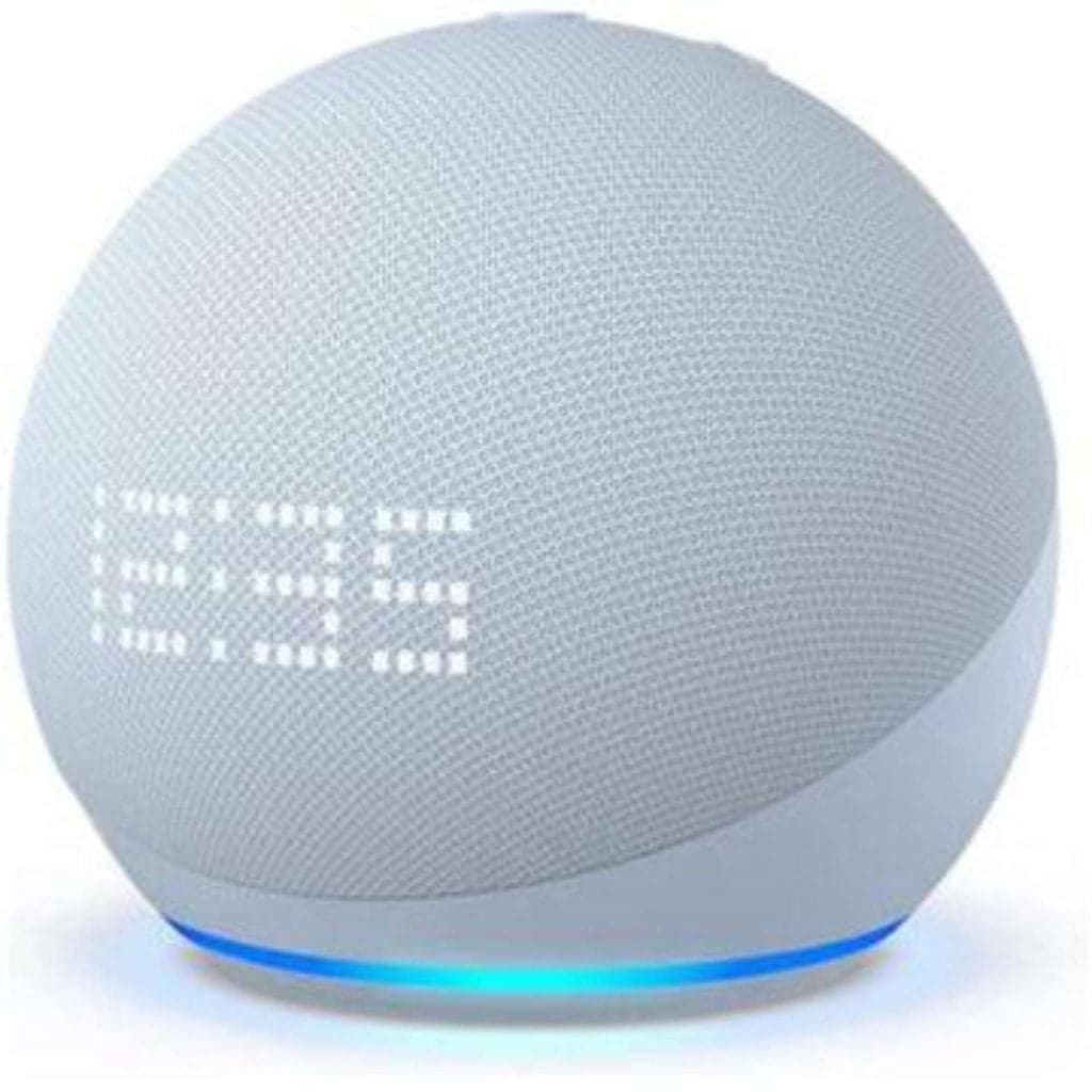 Assistente Virtual Amazon Alexa Echo Dot 5ª Geração c/ relógio - Azul