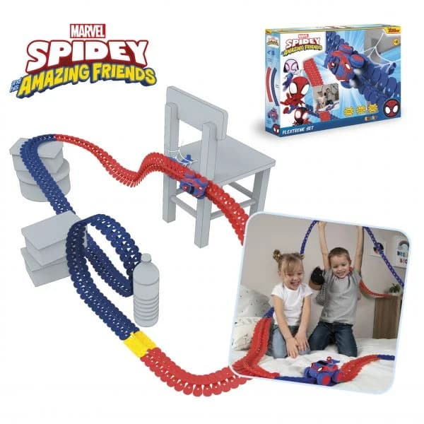 Smoby Pista de Corridas Spidey Amazing Friends Flextrem Set