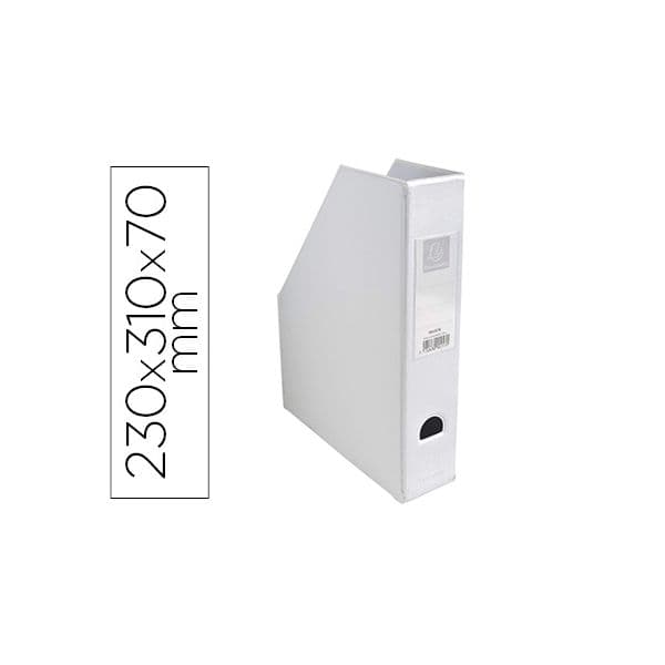 Exacompta Suporte Revistas Pvc Lombada 70mm 230x310x70mm Branco