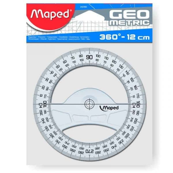Maped Geometric Transferidor de 360º/12cm
