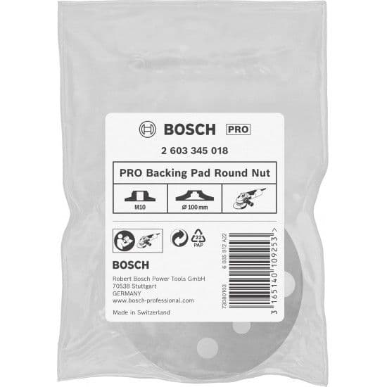 Porca redonda de apoio PRO, M10, 100 mm refª 2603345018 BOSCH