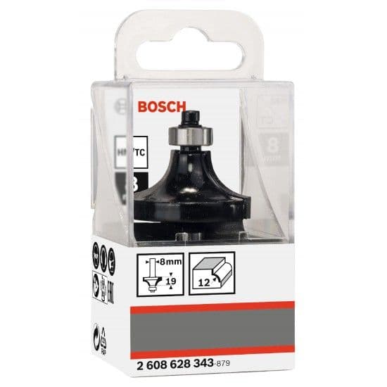 Bosch Broca Professional Round With Bearing 8x36.7x60 Mm Router Bit Prateado