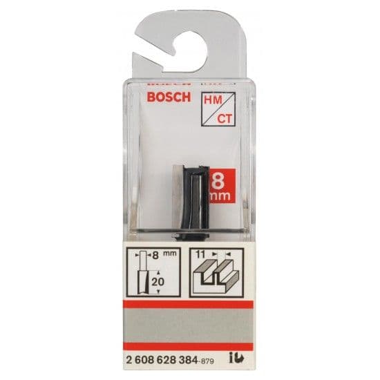 Fresa  Straight Bit, Two Flutes, Ø 11 x L 19.6, Shank 8 mm refª 2608628384 BOSCH
