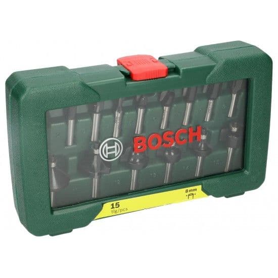 Jogo de fresas TC (encabadouro de 8 mm) 15pç refª 2607019469 Bosch