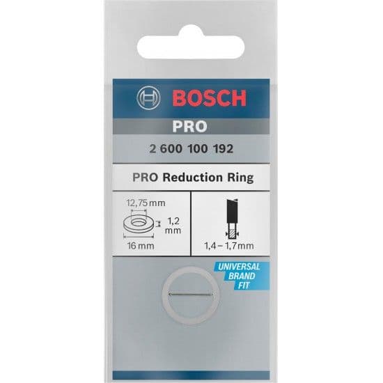 Anel de redução para lâmina de serra circular PRO, 16 x 1,2 x 12,75 mm refª 2600100192 BOSCH