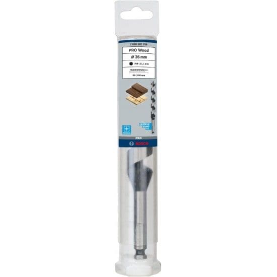 Broca helicoidal PRO Wood, 26 x 95 x 160 mm refª 2608585709 BOSCH