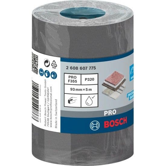 Rolo de lixa PRO C355, 93 mm, 5 m, G320 refª 2608607775 BOSCH