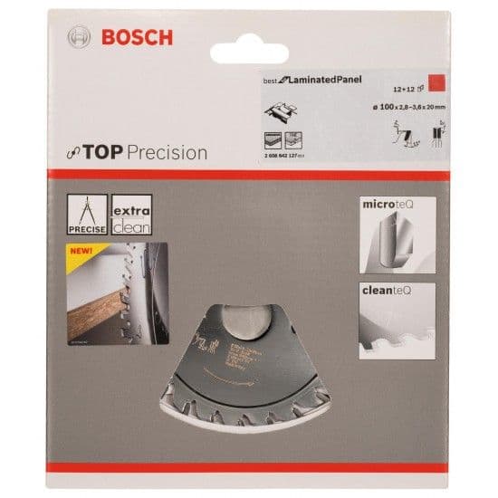 Disco de serra incisora Top Precision Laminated Panel refª 2608642127 BOSCH