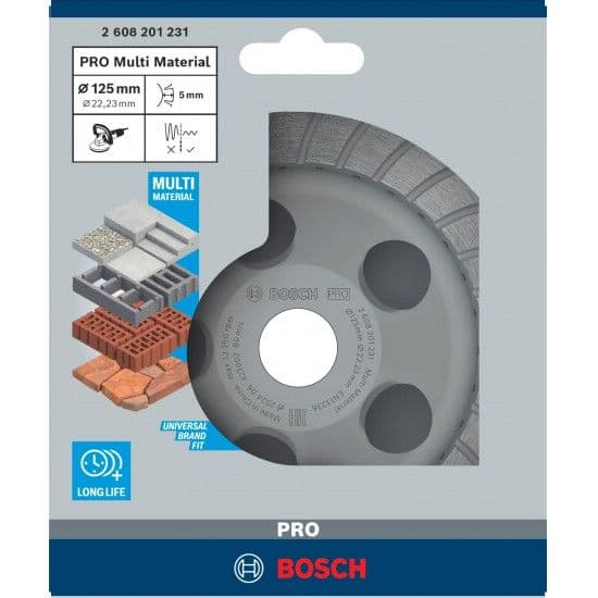 Bosch Professional Best Universal Turbo 125x22.23x5 Mm Diamond Cut Disc Dourado