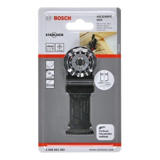 Lâmina de serra de imersão HCS AIZ 32 BSPC Hard Wood refª 2608662360 BOSCH