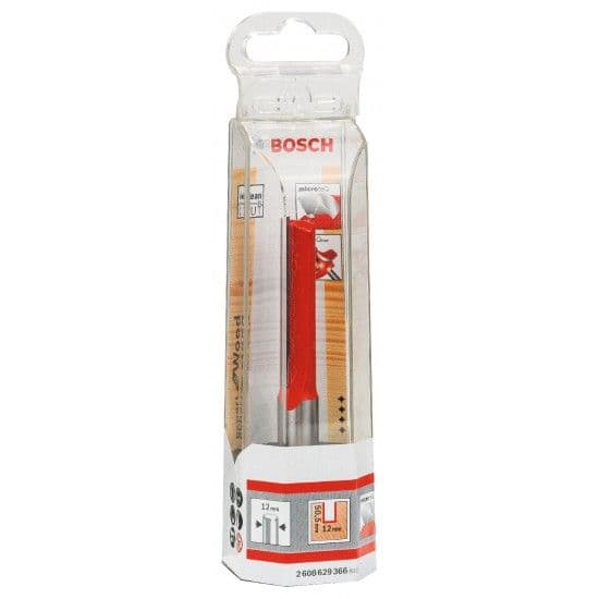 Fresa direita Expert for Wood, carboneto, 12 mm, D1 12 mm, L 50,5 mm, G 98 mm refª 2608629366 BOSCH