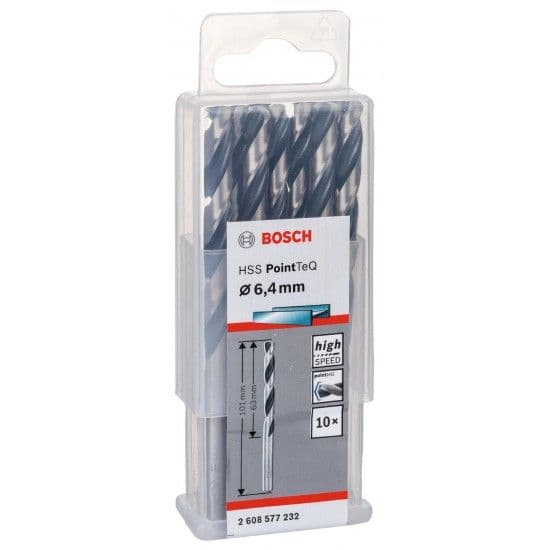 Broca helicoidal HSS PointTeQ 6,4 mm refª 2608577232 BOSCH