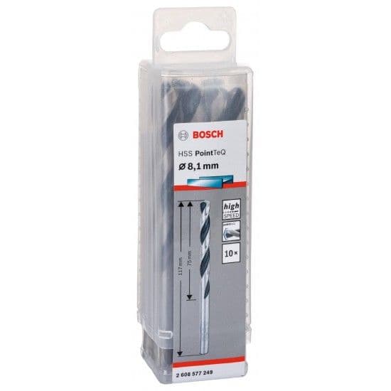 Broca helicoidal HSS PointTeQ 8,1 mm refª 2608577249 BOSCH