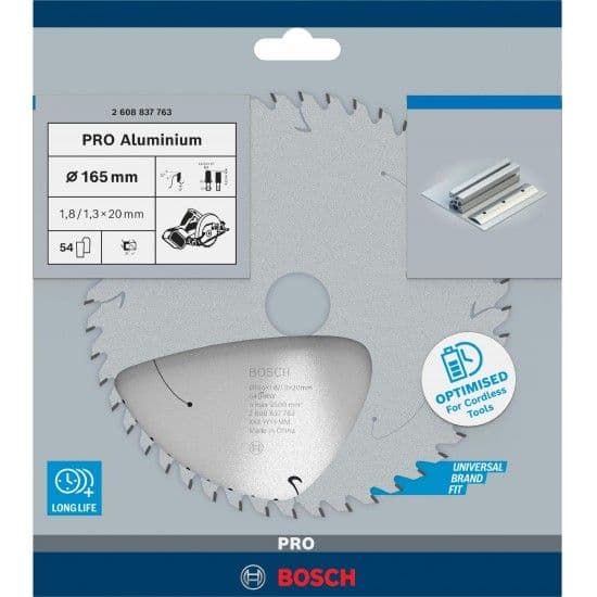 Disco sem fios PRO Aluminium cordless, 165 x 1,8 x 20 mm refª 2608837763 BOSCH
