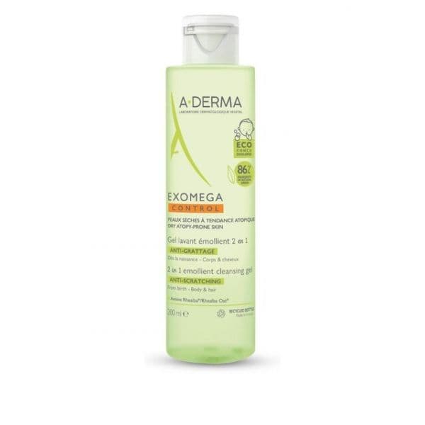 A-Derma Exomega Gel de Limpeza Corporal 200ml