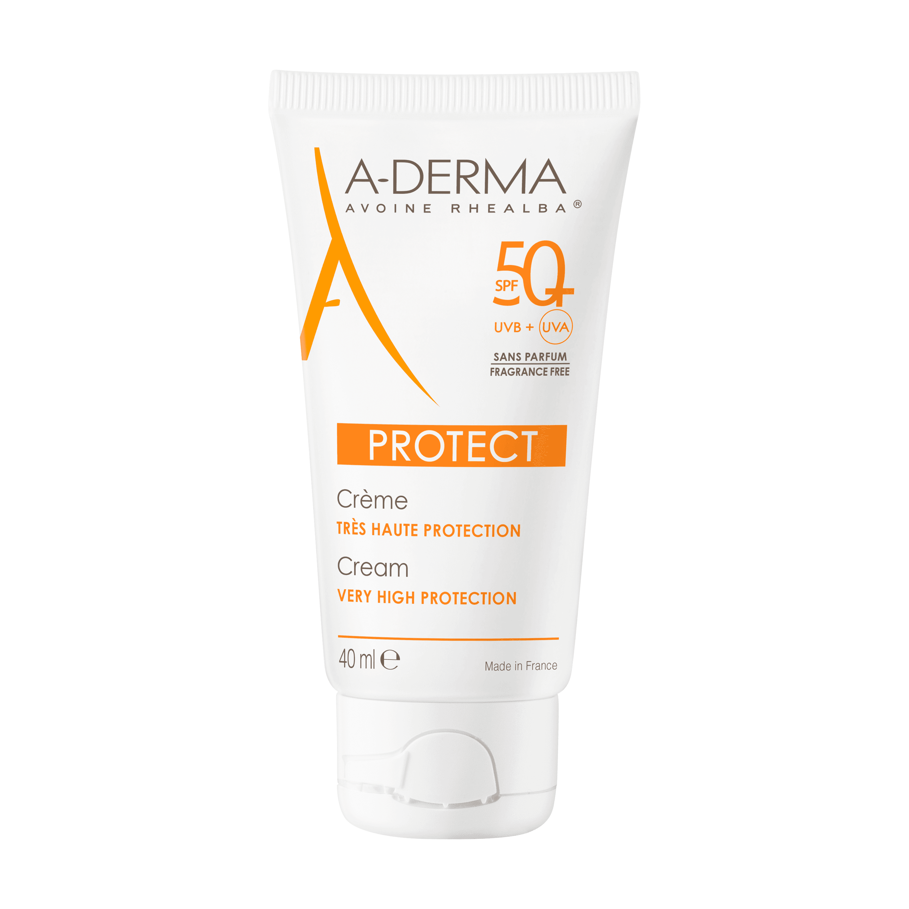 Protetor Solar A-Derma Protect Creme SPF 50+ sem Perfume 40ml