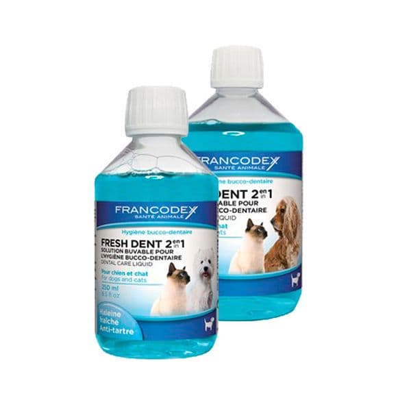 Francodex Elixir Bucal Cães & Gatos Fresh Dent 2 em 1 250ml