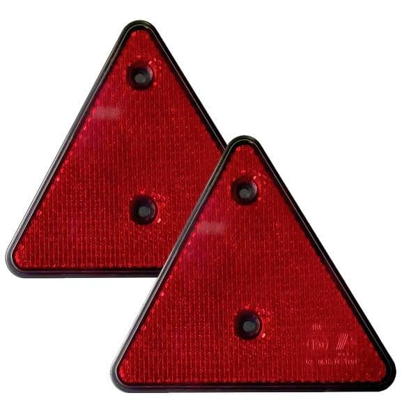 Péraline 2x Reflectores Trinagulares Vermelhos (instalação com Parafusos) Vermelho - 1012
