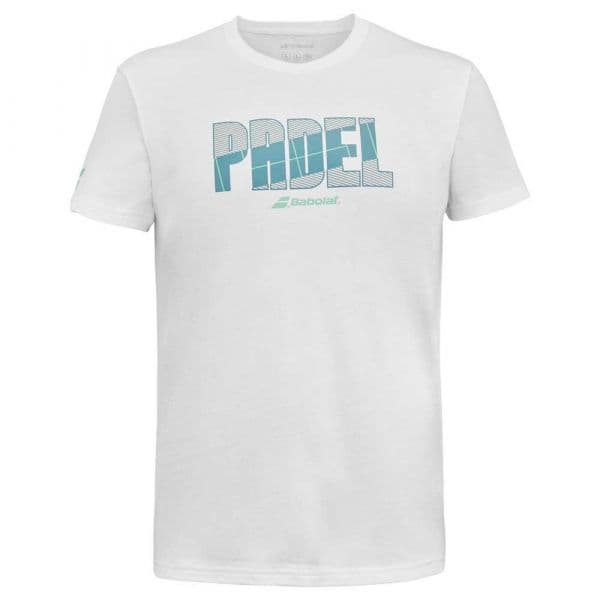 Babolat Cotton Short Sleeve T-shirt Branco S Homem