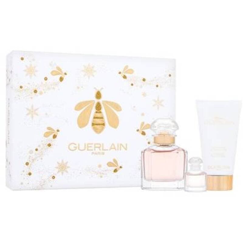 Guerlain Mon Guerlain Gift set EDP 50 ml, miniature EDP 5 mlebody lotion 75 ml