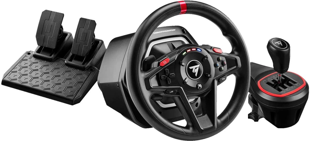 Conjunto Thrustmaster T128 Shifter Pack ( Volante + Pedais + Shifter ) PC / XBOX