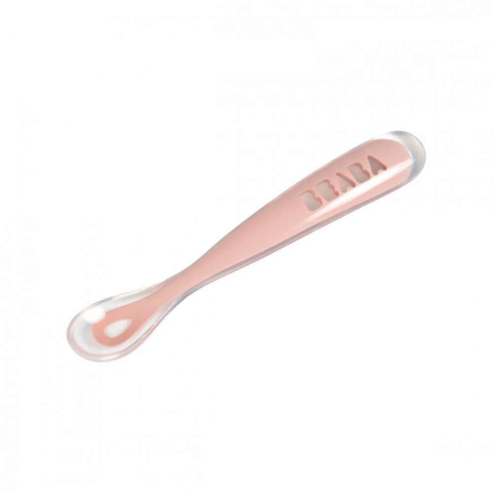 Béaba Colher Silicone 1º Estágio Rosa - BB913464